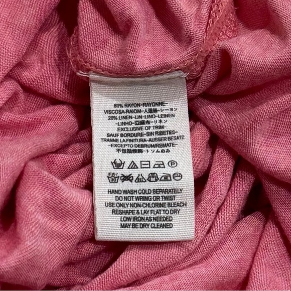 We The Free Heathered Rose Babydoll Peasant Blouse Soft Stretch Summer Size S - Picture 9 of 11